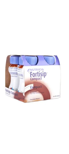 Fortisip Compact Chocolate! 🍫 24 Bottles In 4 Packs Of 125ml High In Protein!