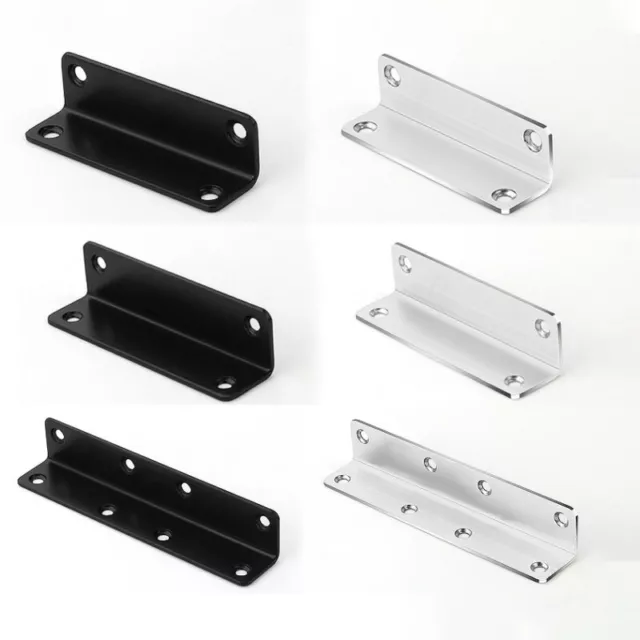Stainless Steel 90° Right Angle Bracket Corner Brace Joint Shelf Support L Shape 3