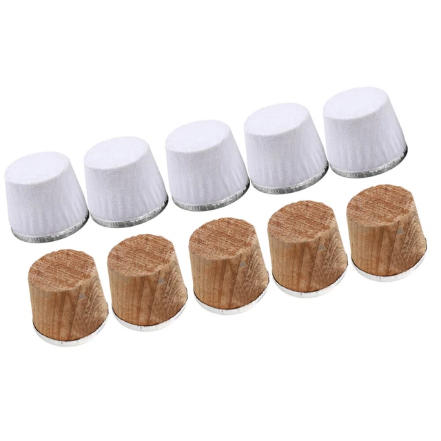 10 PIEZAS Botella de madera Tapón de corcho Cierre seguro de botella de vacío Tapa de tapa
