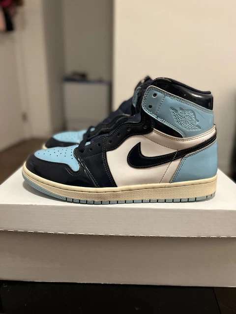 WMNS Nike Air Jordan 1 Retro High OG SZ 9.5W Patent UNC Chill Blue CD0461-401 WMNS Nike Air Jordan 1 Retro High OG SZ 9.5W Patent UNC Chill Blue CD0461-401