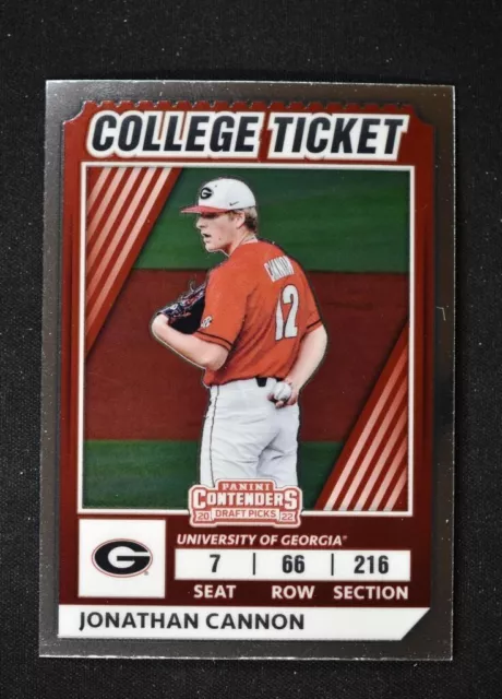 2022 Elite Extra Edition College Tickets Optic #CTO-36 Jonathan Cannon