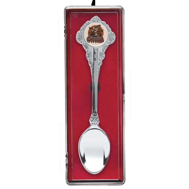 Count Chocula Monster Cereal Spoon Collectors Souvenir with hanging display case