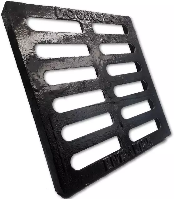 OUTDOOR DRAIN COVER, 12X12 Cast Iron Drain Grate for Catch Basin, B125 ...