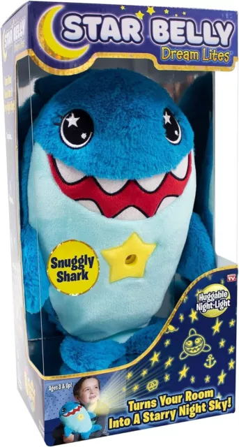 STAR BELLY Peluche 2 en 1 Veilleuse à Câliner Dream Lites  Martin Le Requin