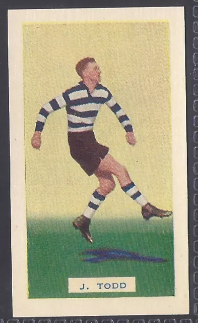 Hoadleys-Victorian Footballers (Action) 1938-#027- Geelong - Todd