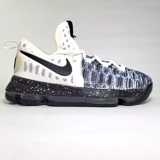 Nike ZOOM KD 9 Oreo Edition Basketball Shoes 6.5 Youth Kevin Durant Excellent!