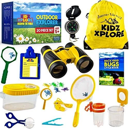 Kidz Xplore Outdoor Explorer Set - Bug Catching Kit Nature Exploration Childr...