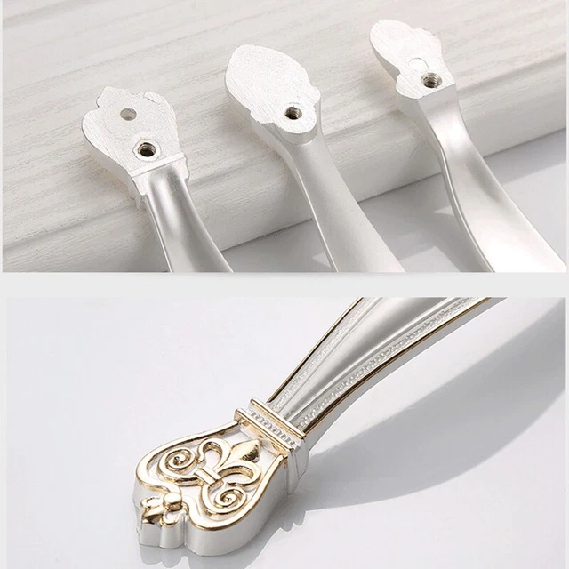1Pcs/2Pcs French Style Furniture Kitchen Cupboard Bar Door Knob Handle Drawer 3