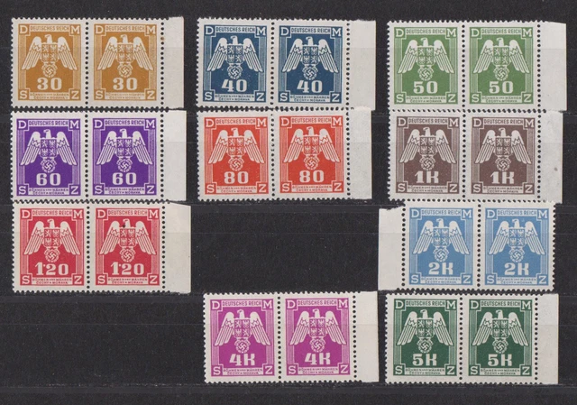 Böhmen & Mähren DM postfr. Lot aus Mi. 13 - 24 im Paar!  s. scan