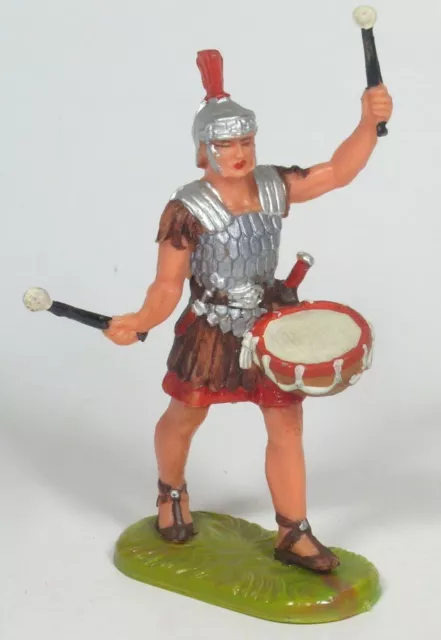 Römer mit Trommel in Marsch Elastolin 7 cm Art. 8406 TOP! 70