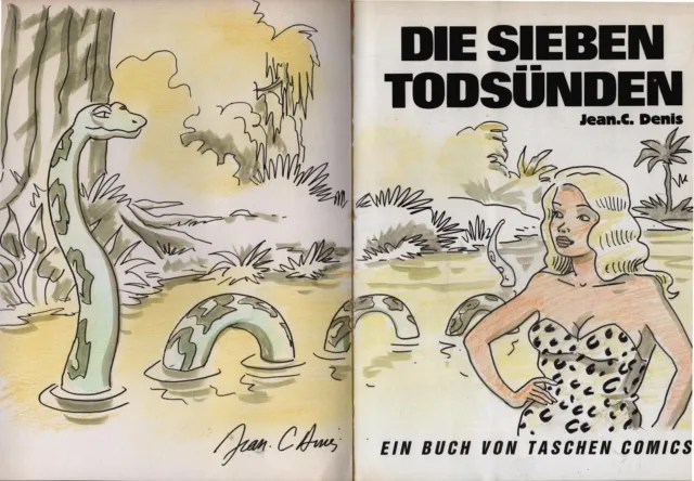 Die Sieben Todsunden Avec Une Dedicace De Jean Claude Denis Eo Tres Bel Etat