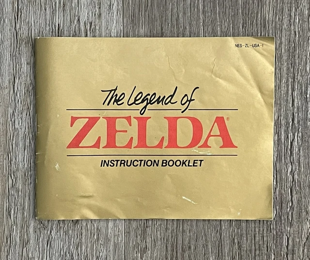 THE LEGEND OF Zelda (Nintendo NES) Instruction Booklet Manual ONLY NES ...