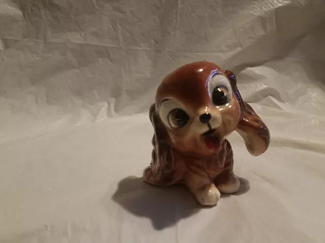 Adorable Vintage 1960S Ceramic Cocker Spainel Kreiss Japan Dog Figurine