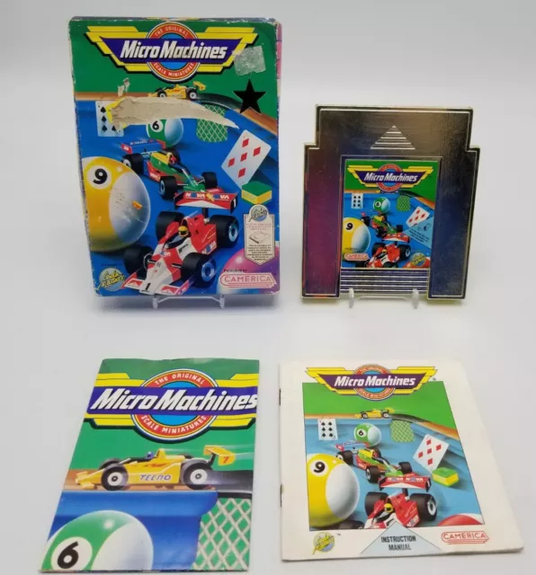 Micro Machines (Nintendo Entertainment System NES 1991) Complete CIB Unlicensed 2
