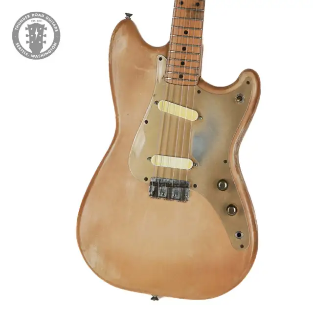 1956 Fender Duo Sonic Musicmaster Gold Guard Desert Sand