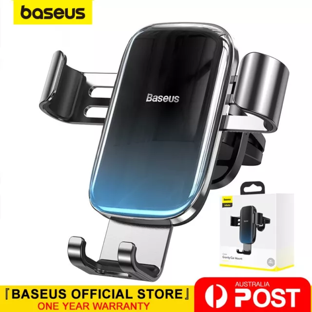Baseus All Metal Gravity Car Phone Holder Air Vent Clip Mount for iPhone Samsung