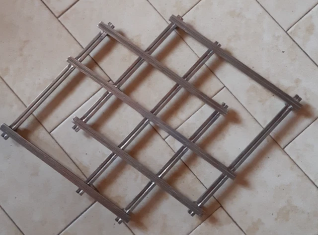 Dessous de plat a systeme articulé métal argenté | Selency