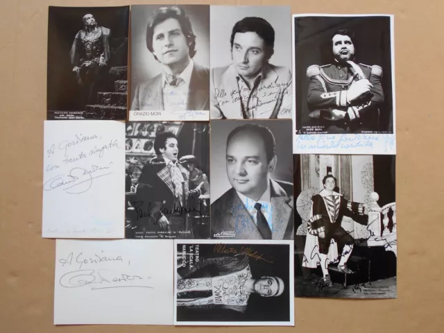 lirica opera teatro  Lotto 10 autografo signed autogramm  epoca Maria Callas (C)