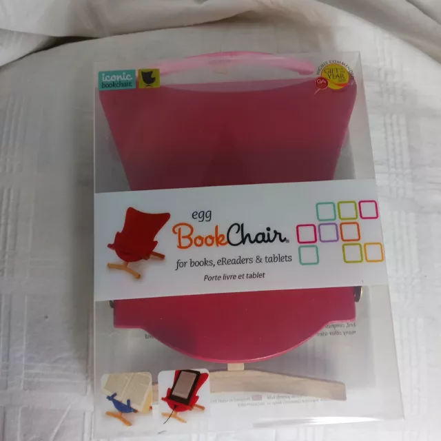 Egg Book Chair for Books, eReaders & Tablets Red