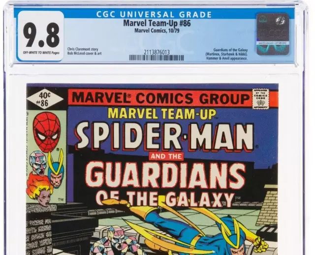 Marvel Team-Up #86 CGC 9.8 NM/MT White Pages SPIDER-MAN Guardians of the Galaxy 3