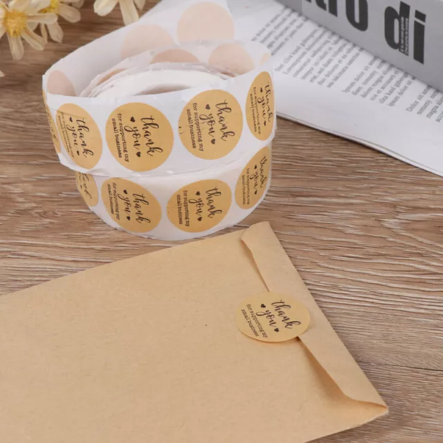 Kraftpapier-Aufkleber Vielen Dank für die Unterstützung meines Kleinunternehmens