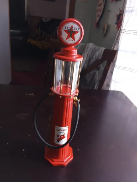 Wayne Gas Pump 1920's Texaco Gearbox Collectible Texaco fire chief 12” red pump