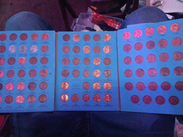 lincoln penny set collection 1909 vdb-2022 p d s wheat cent incudes bu memorial