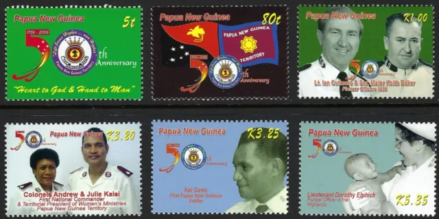 2006 PNG SG#1128/33 Salvation Army set of 6 mint MUH MNH Papua New Guinea