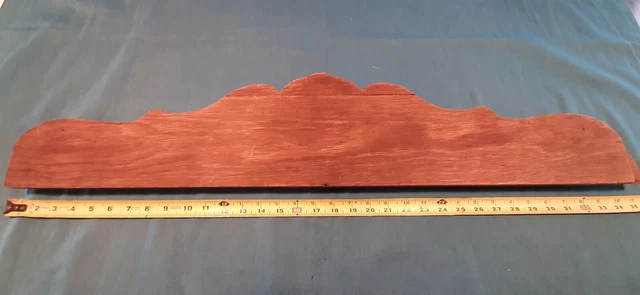 Pediment Wood Architectural Salvage Carved Oak/Chestnut 35inches 2