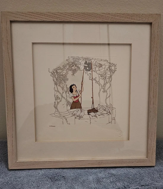 RARE DISNEY TREASURES Snow White Framed Ltd Edition Engraved