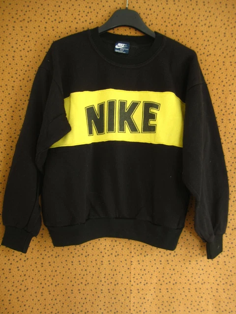 black and yellow nike sweatshirt