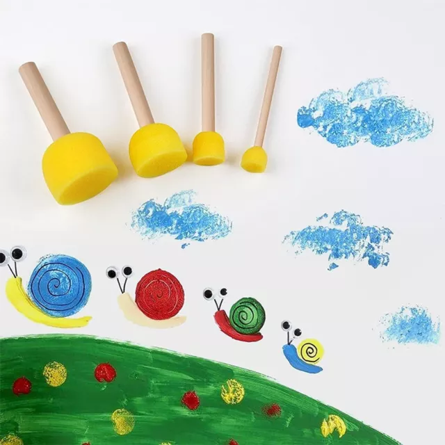 Cepillo redondo esponja cepillo versátil para niños mejorar la creatividad