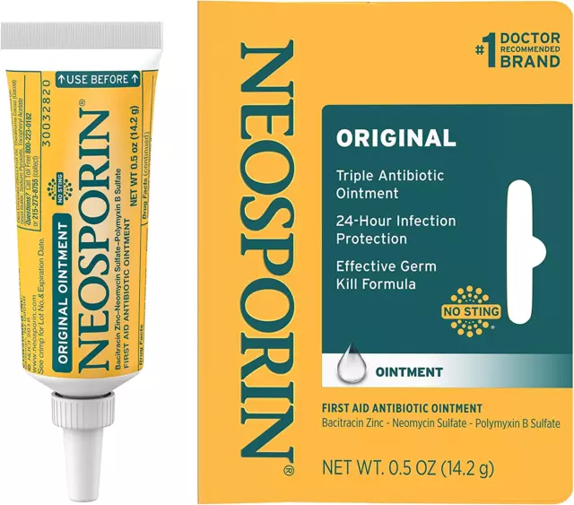 Neosporin Original Ointment for 24-Hour Infection Protection, .5 Oz