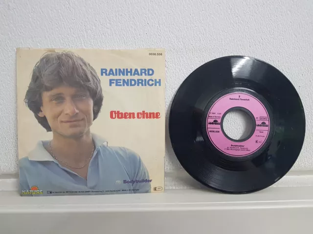 Rainhard Fendrich  Oben ohne  Bodybuilder 1982 Single 7" Es lebe der Sport Macho