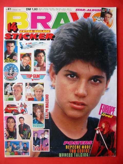 Bravo Heft 41/1986 Tom Cruise / Depeche Mode / Modern Talking / Samantha Fox