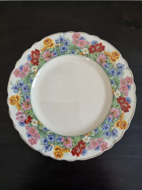 Vintage Royal Staffordshire Pottery A.J Wilkinson LTD Honeyglaze Plate