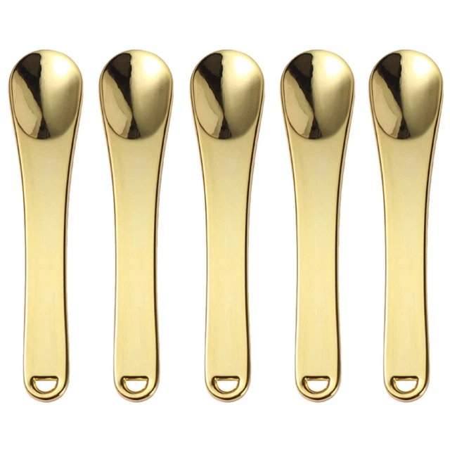 5 Pcs Makeup Scoop Spatula Eye Cream Spatula Metal Makeup Spatula 3