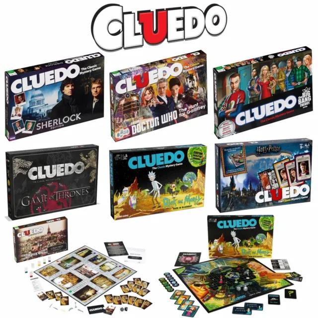 Cluedo der Klassische Mystery Spiel Spaß Familie Platte Verschiedene Editionen
