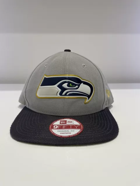 New Era Seattle Seahawks Grey Snap Back Cap 59Fifty Fitted NFL Collectable