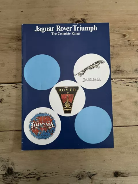 Jaguar Rover Triumph Range UK Market Car Sales Brochure - 1978