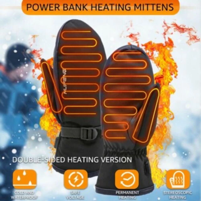 moto Mitaines thermiques Gants chauffants électriques USB Réchauffeur de main