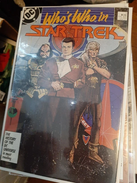 WHO'S WHO in Star Trek #1 (1987 DC Comics) bagged and boarded Captain Kirk Khan