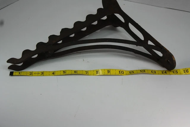 Antique Cast Iron Barn Horse Tack Harness Wall Rack Holder Farm Hand Tool Hook 6