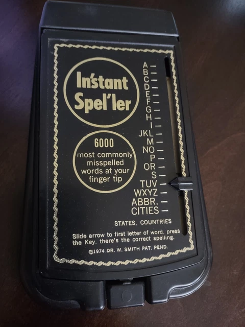 Instant Speller 1974 Vintage Office Desk Speller  DR Smith Co. 6000 Common Words