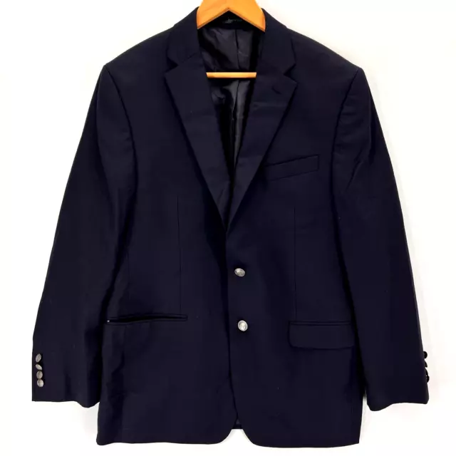 Michael Kors Men's Navy Blue Stretch Fit Suit Jacket Blazer Sport Coat Sz 42R
