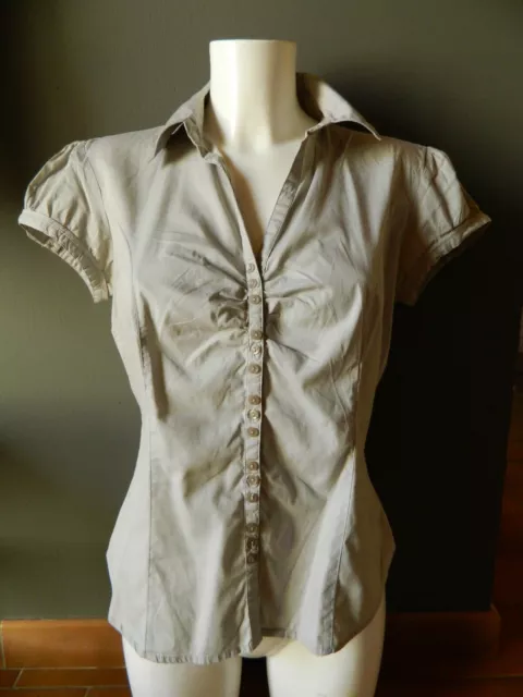 CHEMISIER FEMME CAMAIEU manches courtes T 38 EUR 7 00 PicClick FR