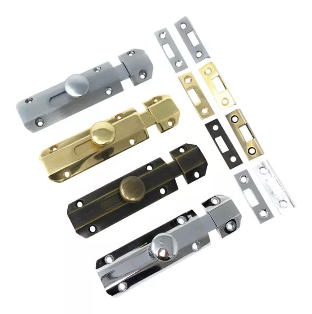 Carlisle Brass Sliding Bolt AQ81 Surface Barrel Door Tower Lock Latch 4" 102mm