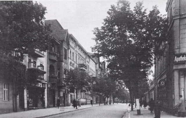 Schneidemühl/ Piła- Straßenansiccht mit Apotheke (Posen) 1914