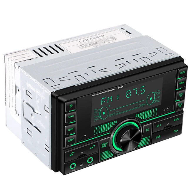 CAR STEREO AUDIO Bluetooth Head Unit FM/USB/MP3/SD/AUX-IN/Color ...