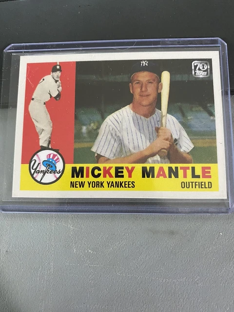2021 Topps X Mickey Mantle Collection Card New York Yankees 1960 Topps #20